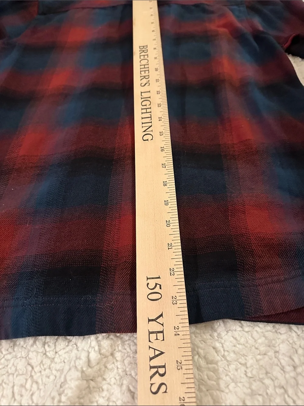 Men's North Face Red & Navy Plaid Button-Up Flannel Shirt